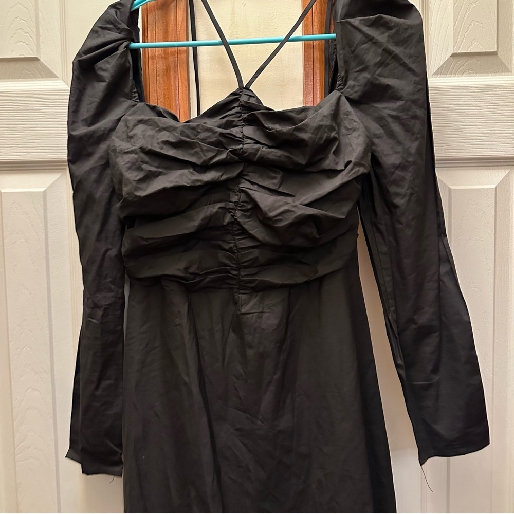 ASTR The Label Cinched Halter Tie Midi Dress - Picture 4 of 6